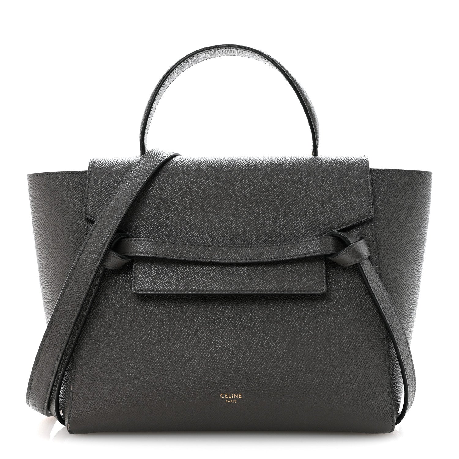 Celine Grained Calfskin Nano Belt Bag Grey 1 of 16