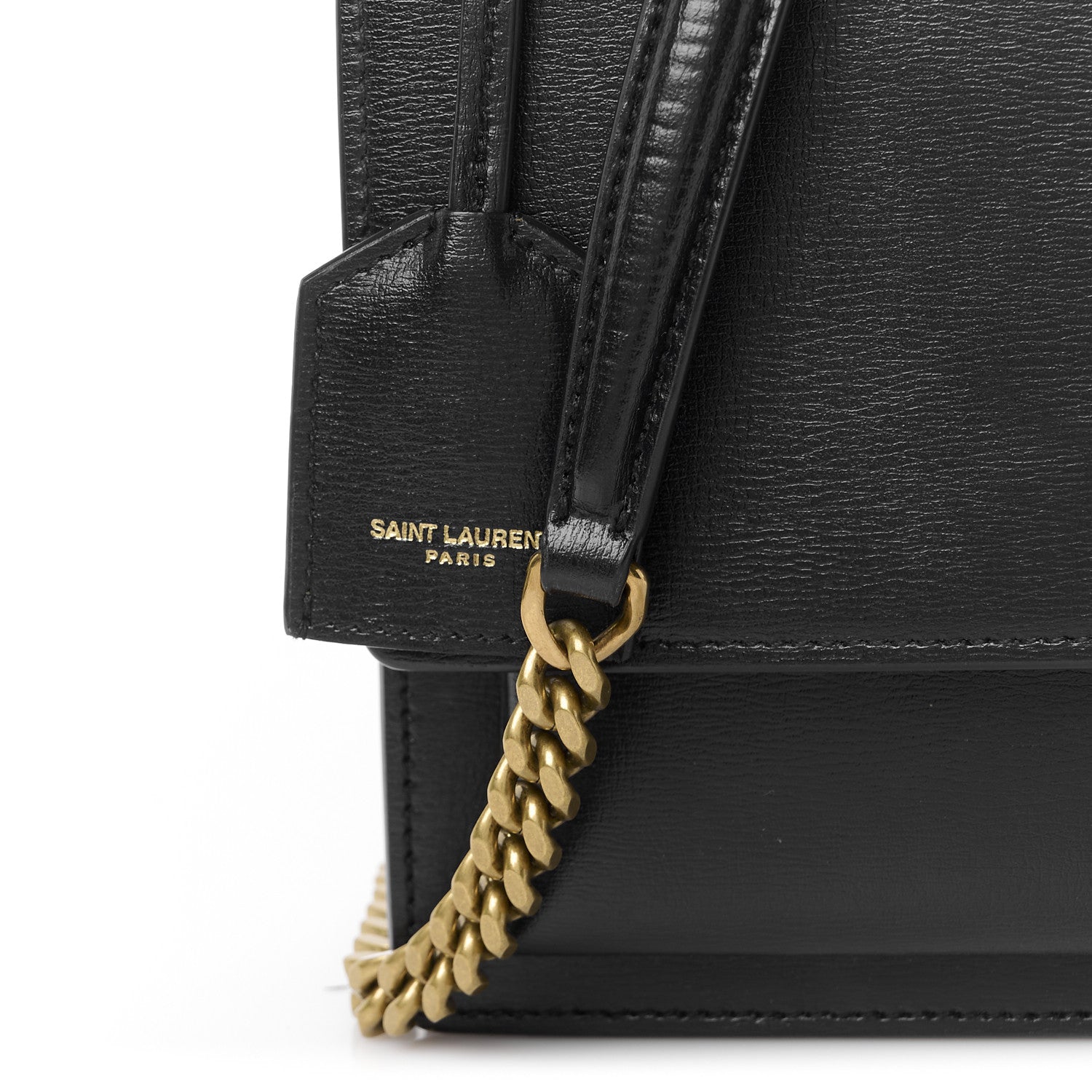 Saint Laurent Calfskin Medium Monogram Sunset Black 9 of 12