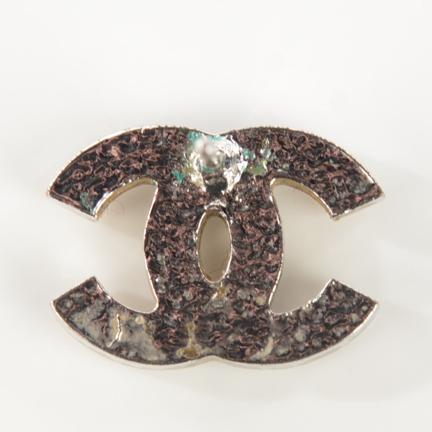 Chanel Crystal Timeless CC Earrings Silver 4 of 5