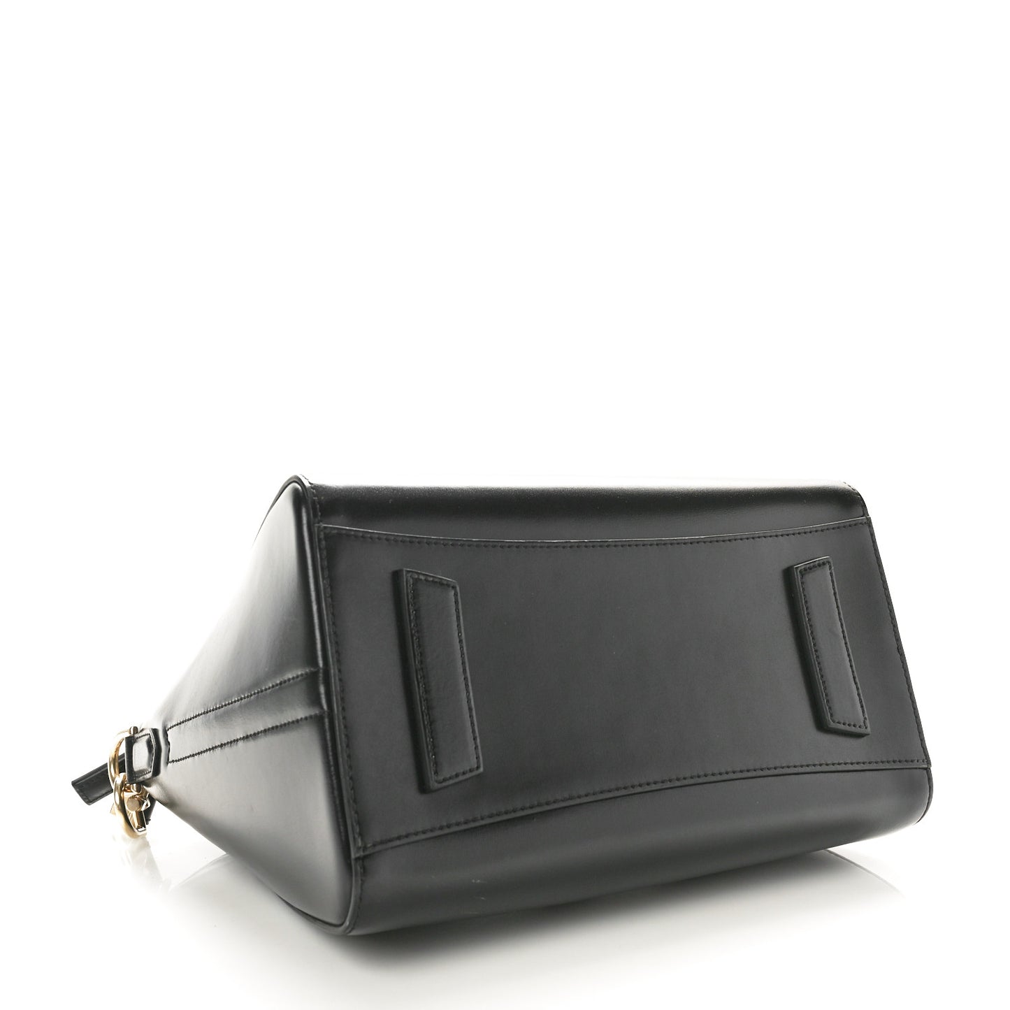 Shiny Lord Calfskin Small Antigona Black