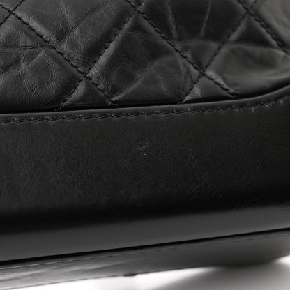 Chanel Aged Calfskin Quilted Small Gabrielle Hobo Black 13 of 14