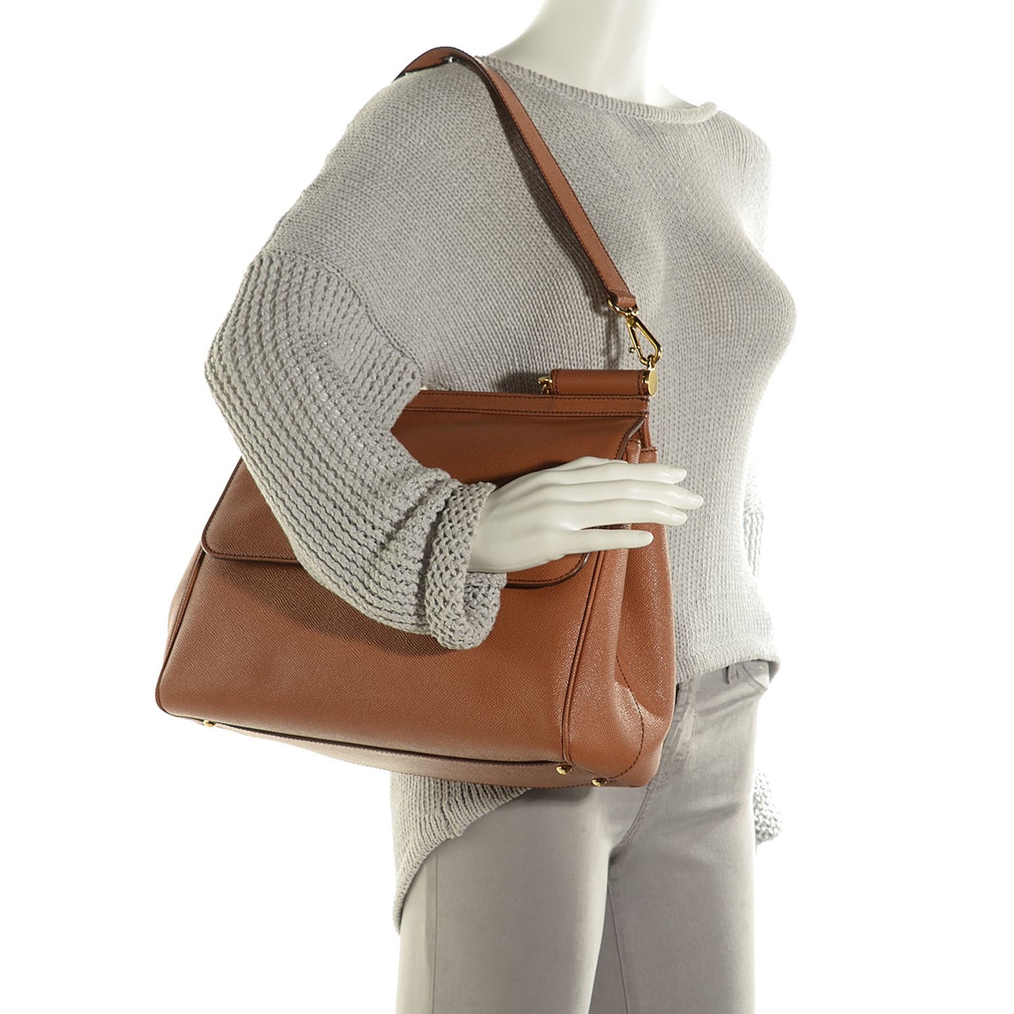 Dauphine Large Miss Sicily Satchel Beige