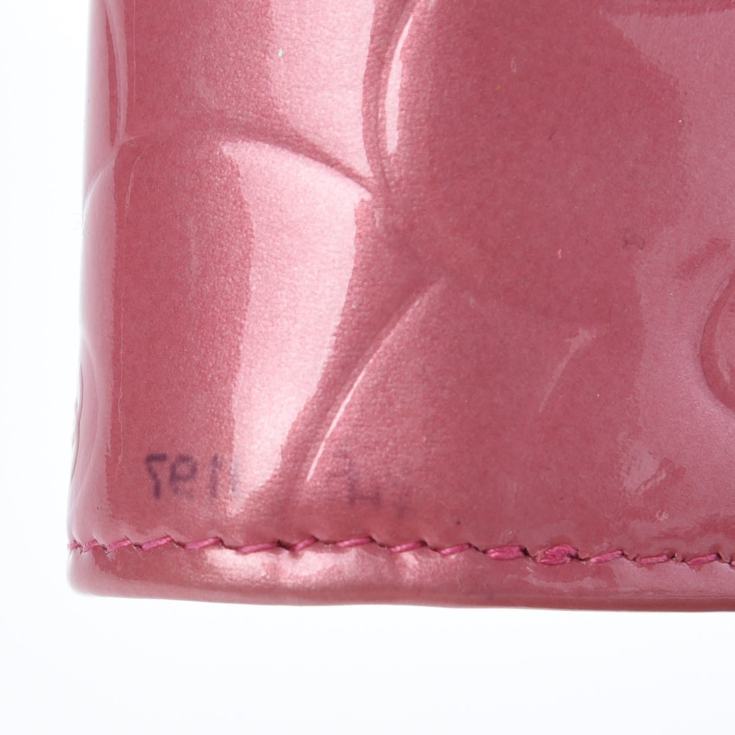 Chanel Patent Embossed Camellia French Wallet Pink 12 of 13
