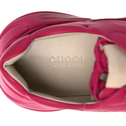Gucci Calfskin Logo Womens Rhyton Sneakers 36 Box Pink 7 of 10