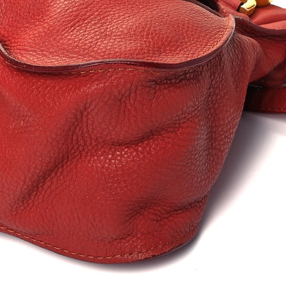 Chloe Calfskin Medium Marcie Satchel Peony Red 9 of 9
