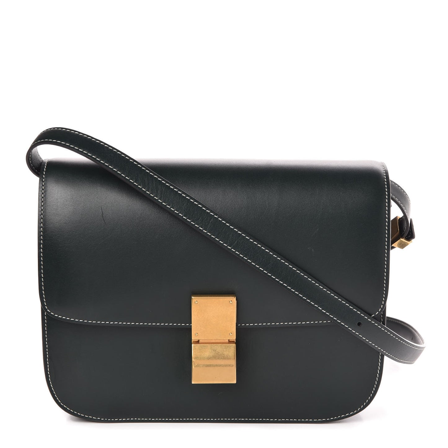 Box Calfskin Medium Classic Box Flap Bag Amazone