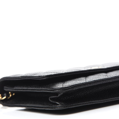 Chanel Caviar Quilted Wallet On Chain WOC Black 6 of 12