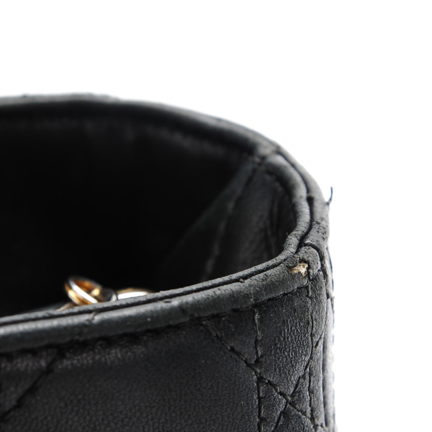 Lambskin Cannage Large Lady Dior Black