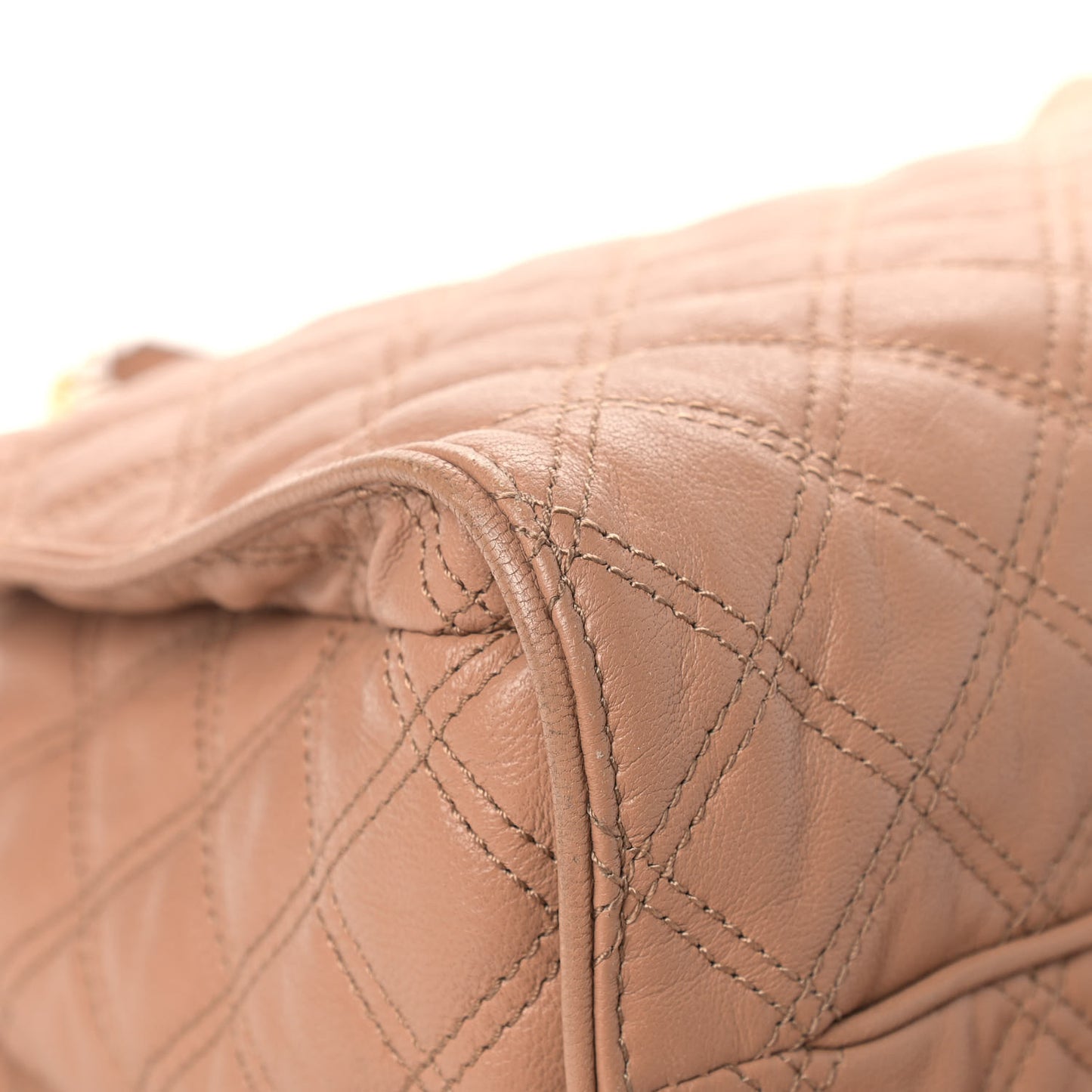 Calfskin Quilted Juliette Tote Beige