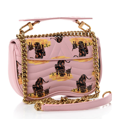 Louis Vuitton Calfskin Leopard Print New Wave Chain PM Light Pink 3 of 10
