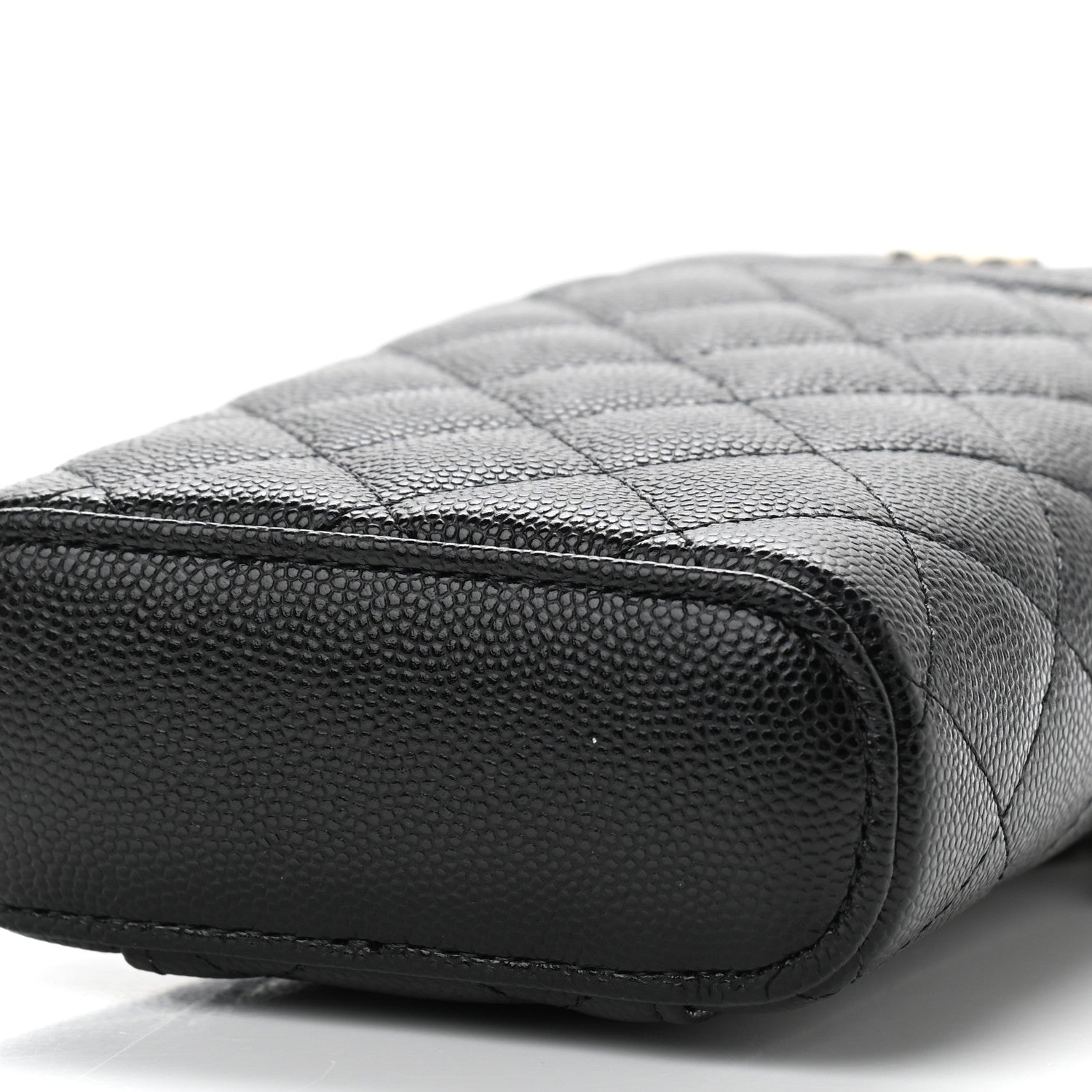 Chanel Caviar Quilted Phone Holder With Chain Black 10 of 11