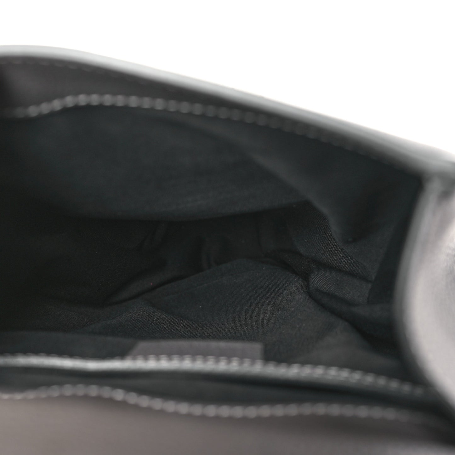 Grained Calfskin Mini Gallop Sling Bag Grey