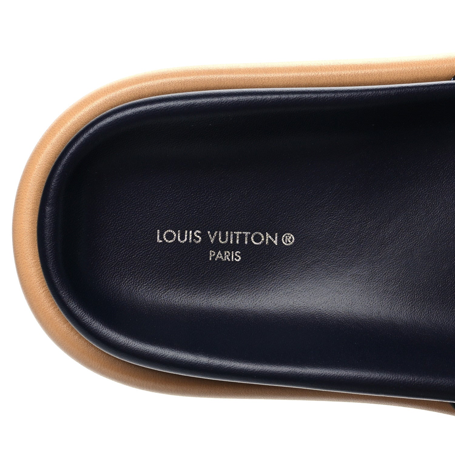Louis Vuitton Nylon Monogram Womens Pool Pillow Comfort Mules 39 Navy Blue 7 of 7