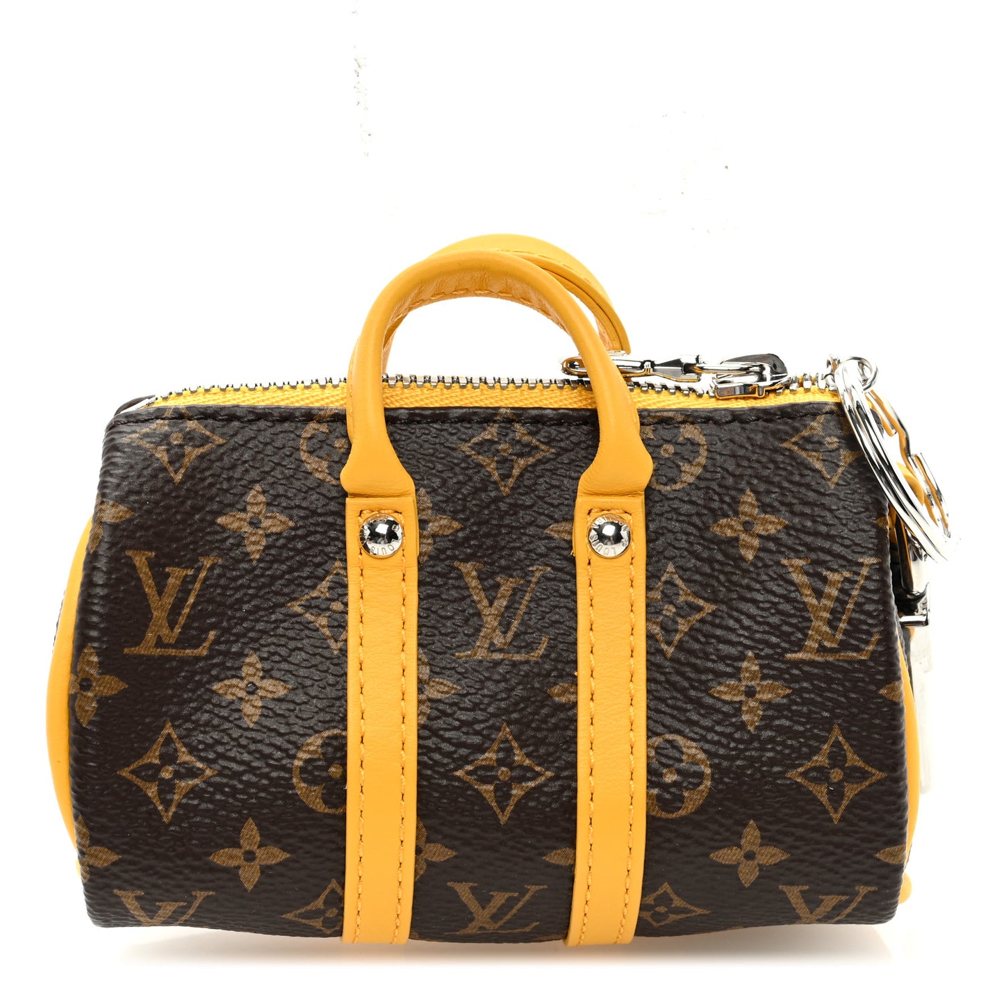 Monogram LV Colormania Mini Keepall Pouch Bag Charm Yellow