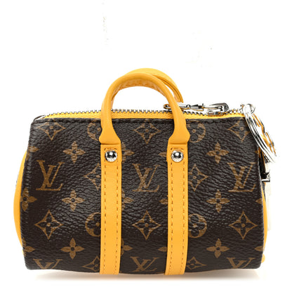 Louis Vuitton Monogram LV Colormania Mini Keepall Pouch Bag Charm Yellow 1 of 6