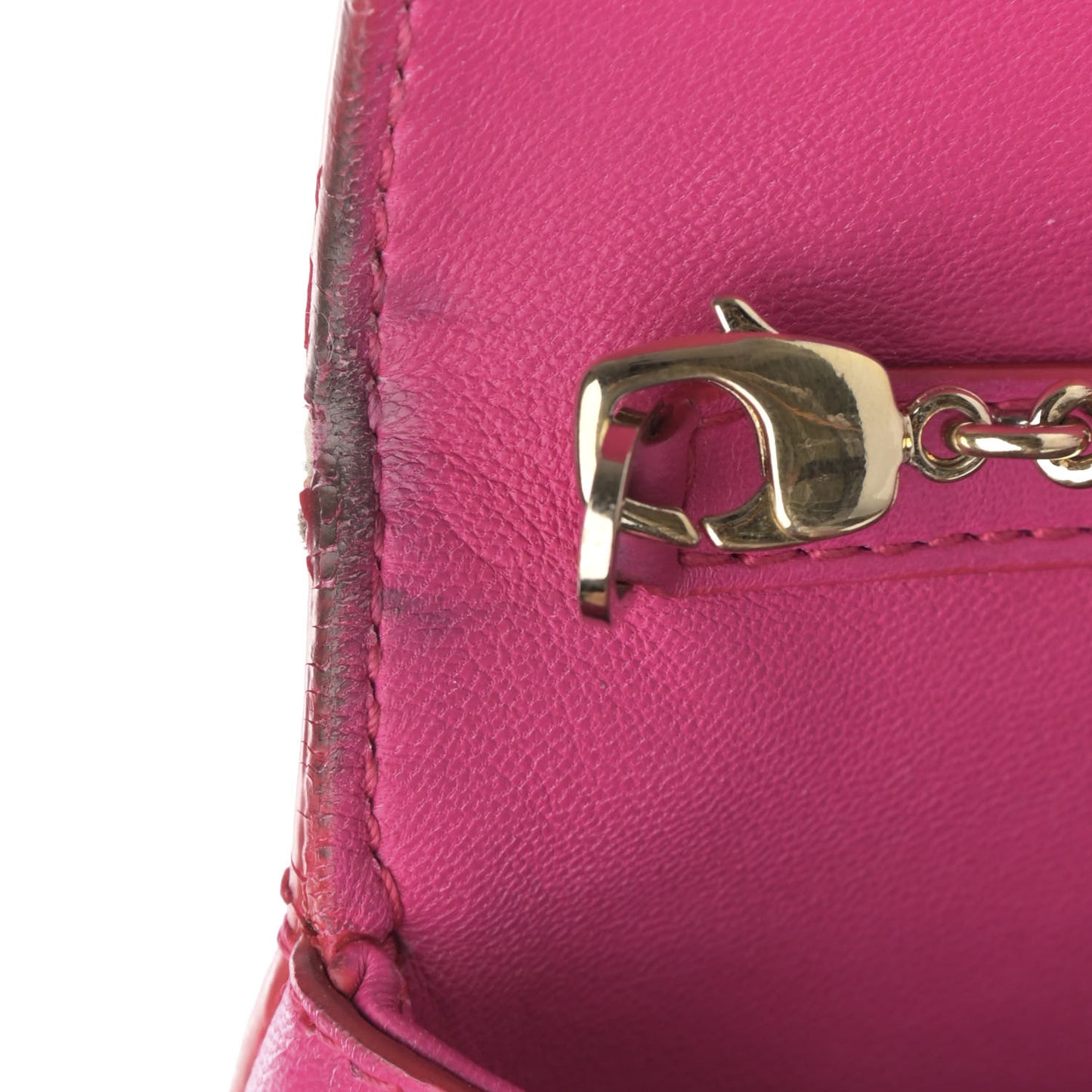 Calfskin Palazzo Chain Evening Bag Pink