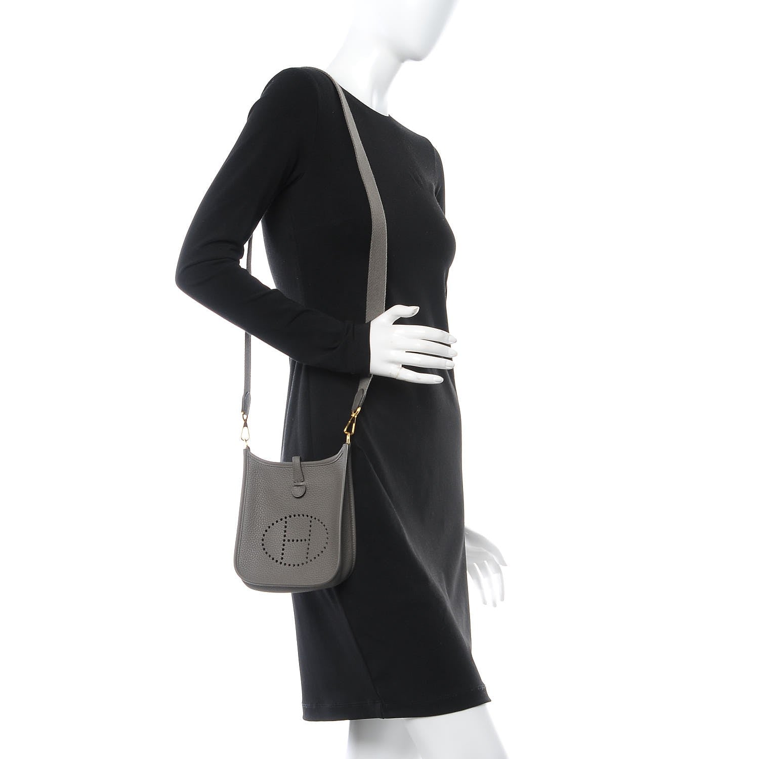 Hermes Taurillon Clemence Evelyne TPM Etain 2 of 9