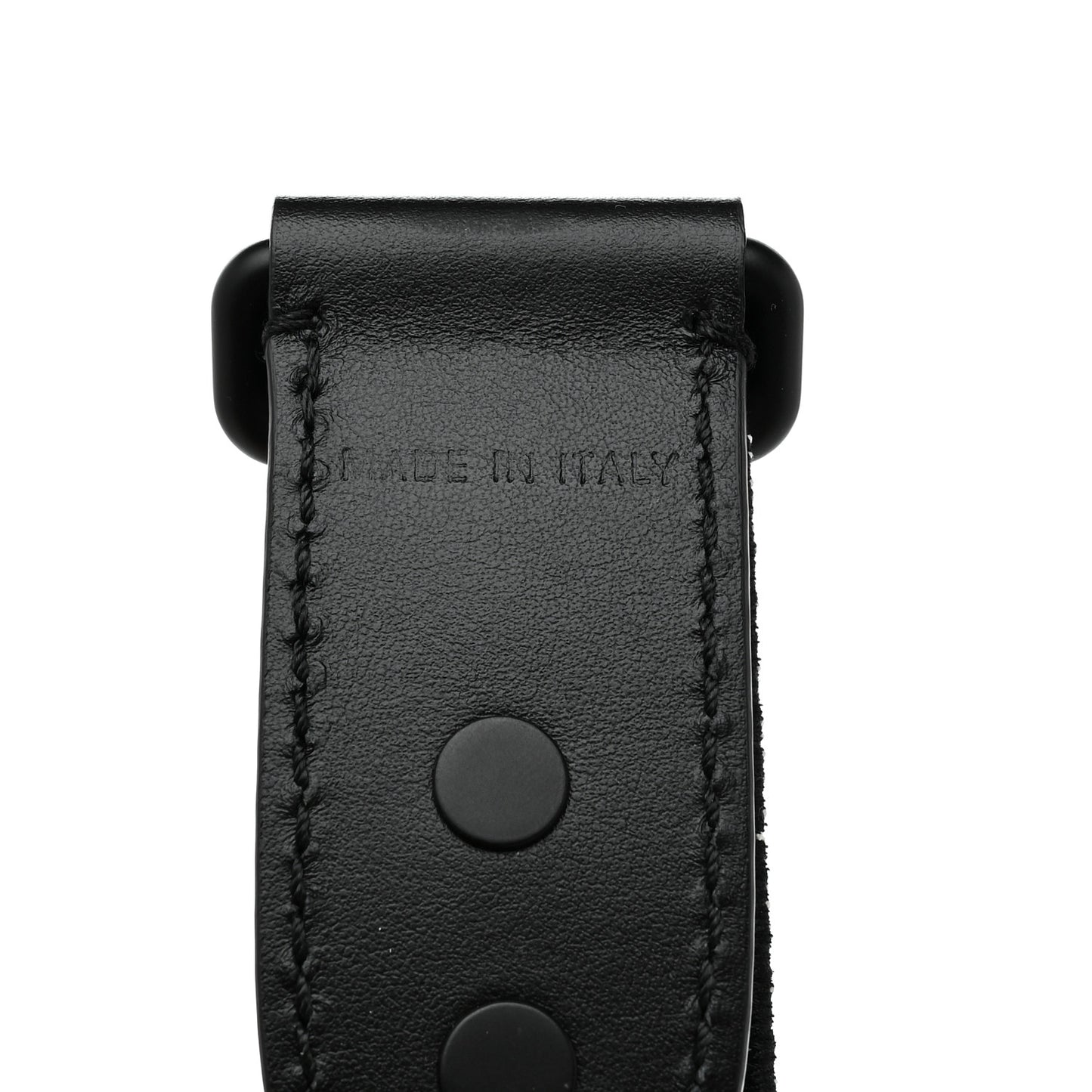 Canvas Embroidered Shoulder Strap Black Ultramatte