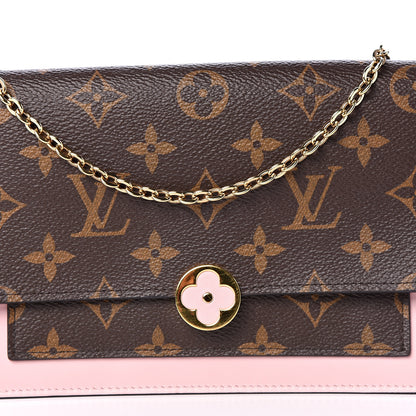 Louis Vuitton Monogram Flore Chain Wallet Rose Ballerine 9 of 9