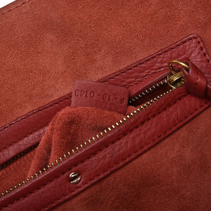 Celine Supple Calfskin Medium Phantom Luggage Red 10 of 19