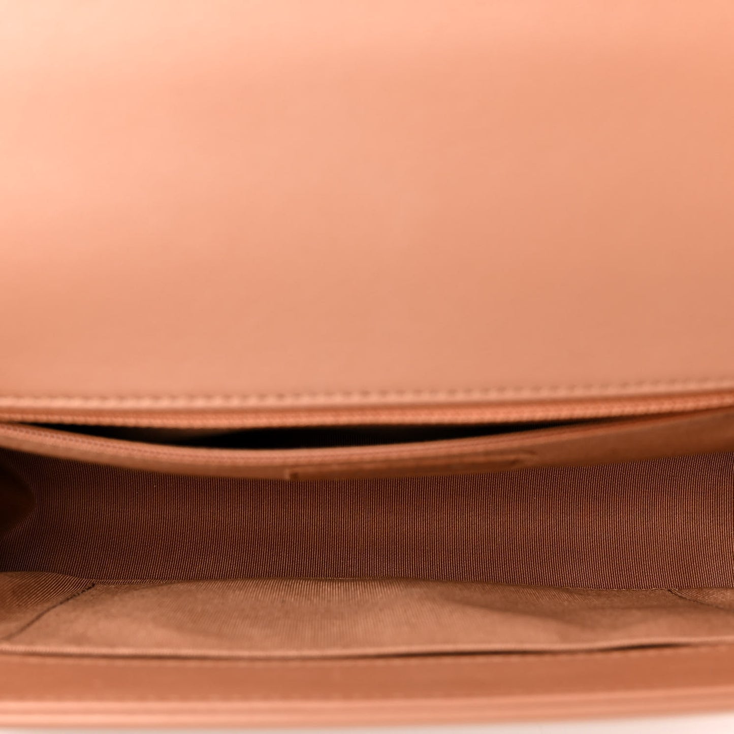 Calfskin Quilted New Medium Boy Flap Dark Beige