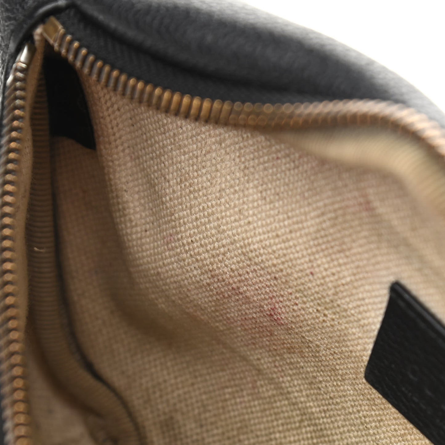 Grained Calfskin Small Logo Belt Bag Black