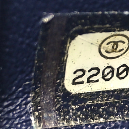 Chanel Calfskin Quilted Kisslock Frame Chain Bag Navy 7 of 10