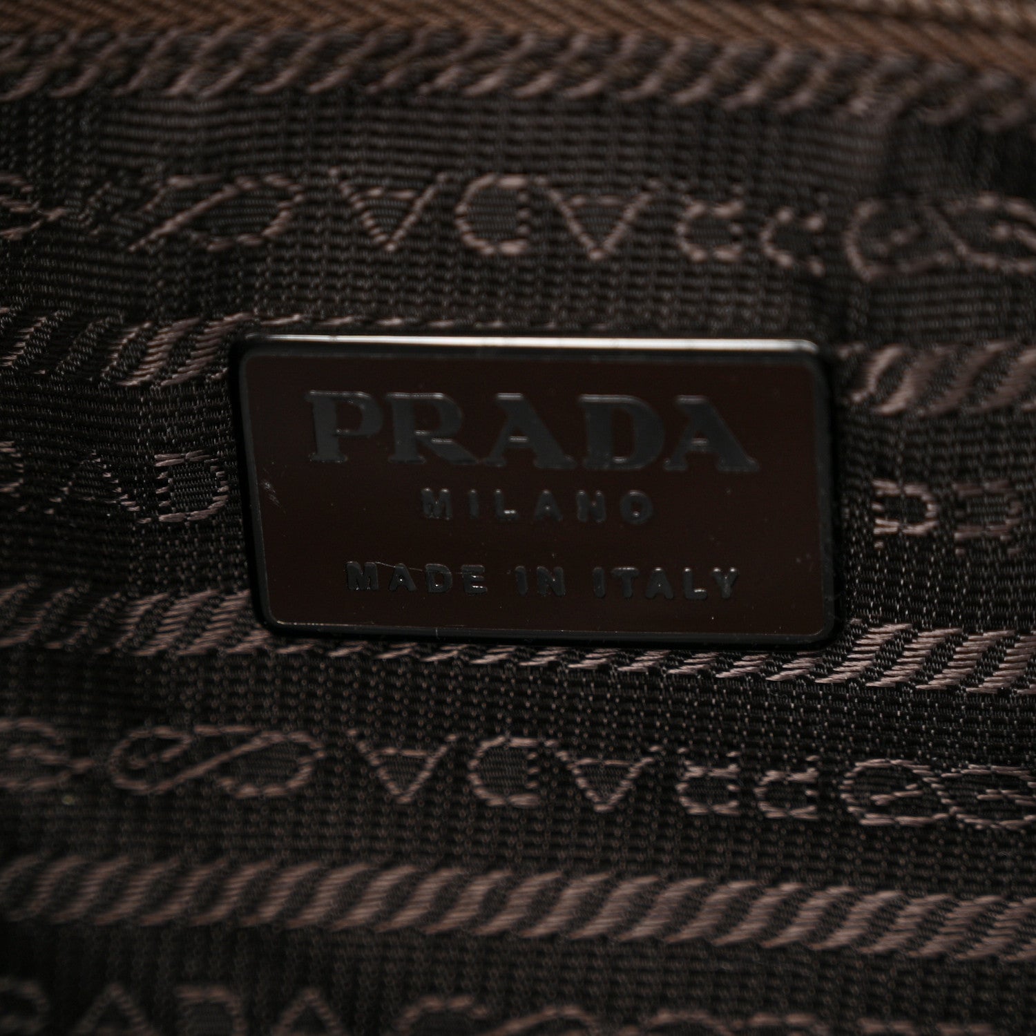 Prada Vitello Smalt Shoulder Bag Ebano 6 of 16