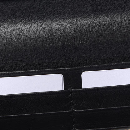 Celine Calfskin Lizard Clutch On A Chain Black 5 of 8