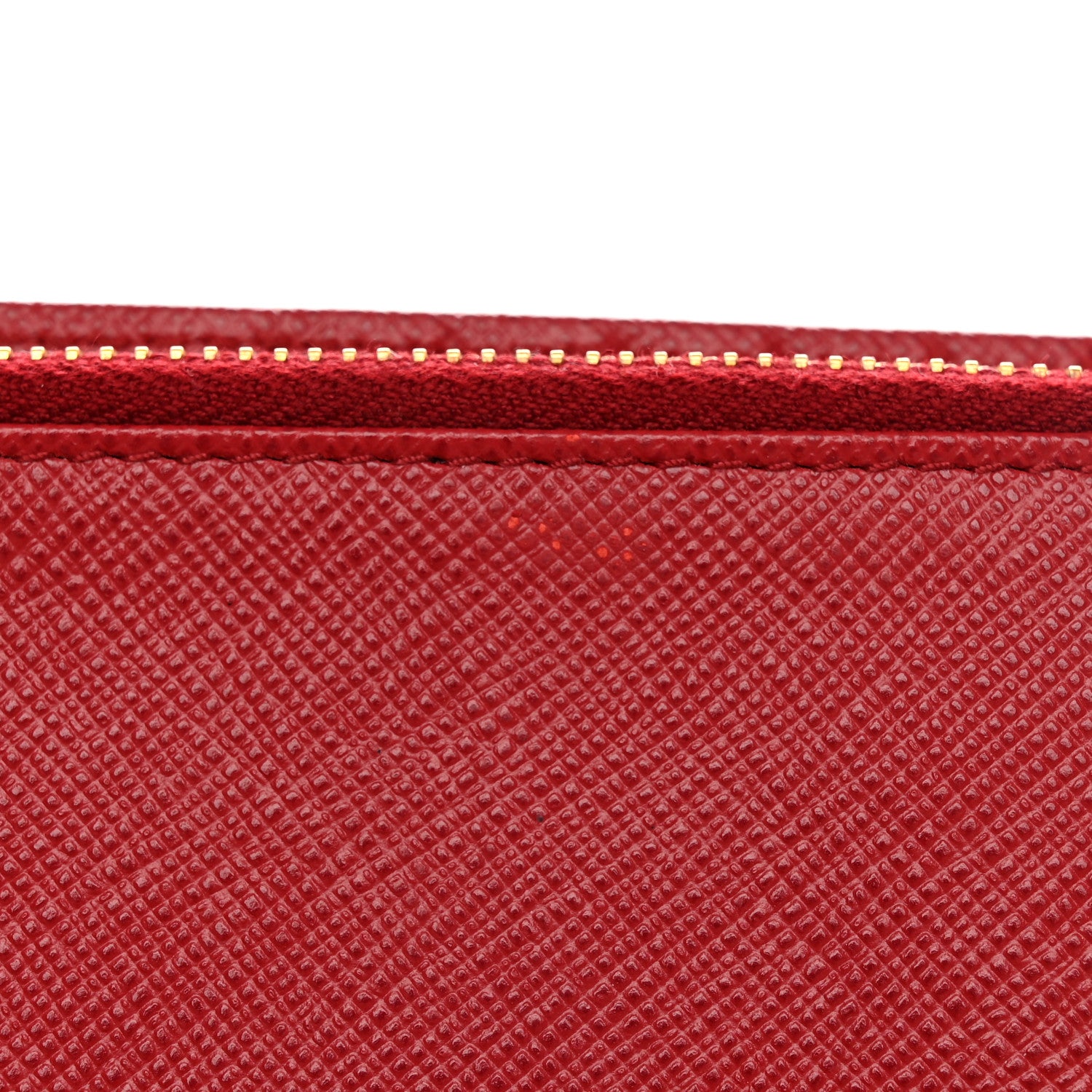 Prada Saffiano Metal Medium Wallet Rosso 13 of 13