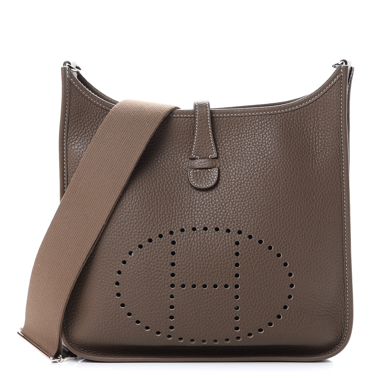 Hermes Taurillon Clemence Evelyne III PM Etoupe 1 of 10