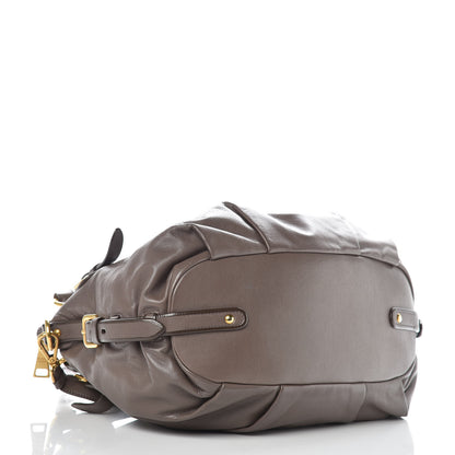 Prada Soft Calfskin Satchel Bambu 5 of 11