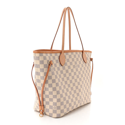 Louis Vuitton Damier Azur Neo Neverfull MM Rose Ballerine 3 of 9