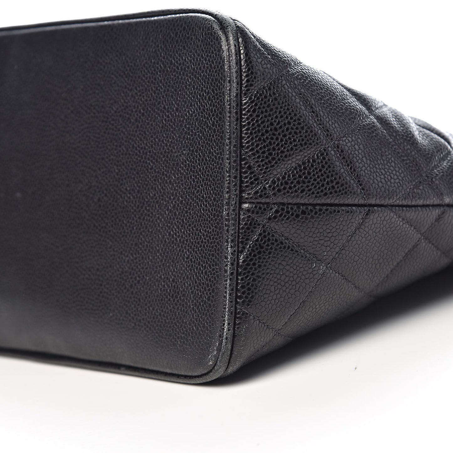 Caviar Quilted Medallion Tote Black
