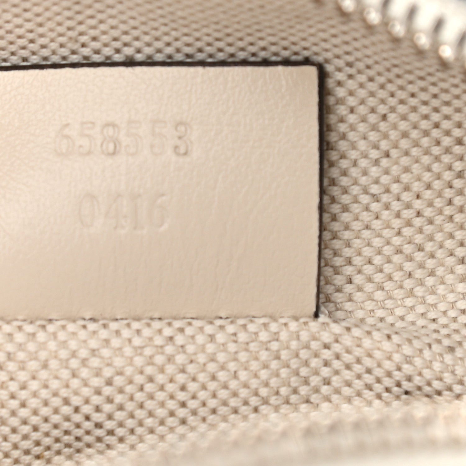 Gucci Calfskin GG Tennis Embossed Mini Double Zip Messenger Bag Mystic White 7 of 12