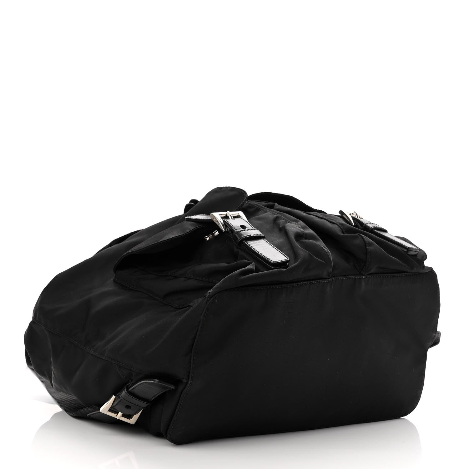 Prada Tessuto Nylon Vitello Backpack Black 3 of 9