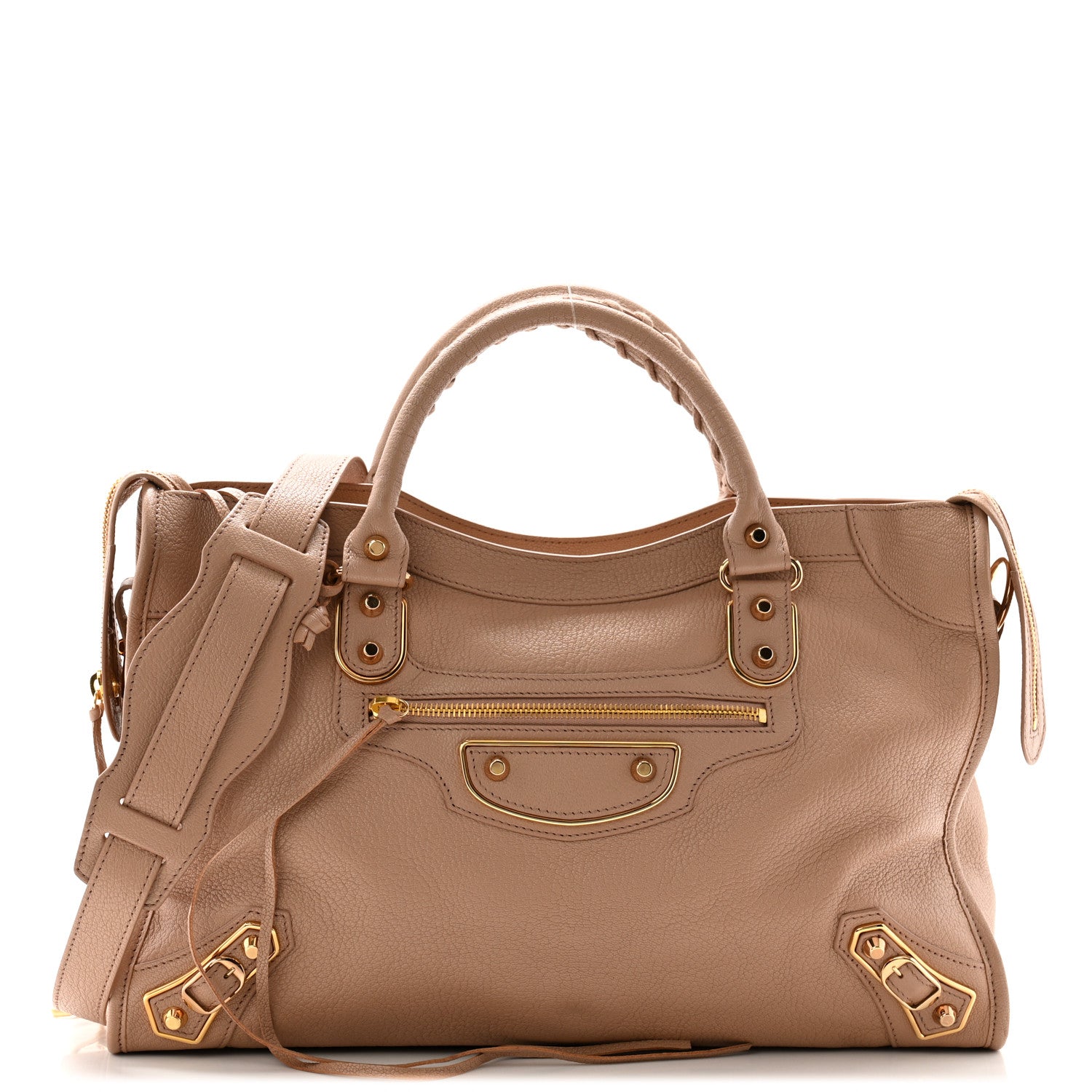 Balenciaga Chevre Gold Metallic Edge Hardware City Rose Des Sables 1 of 11