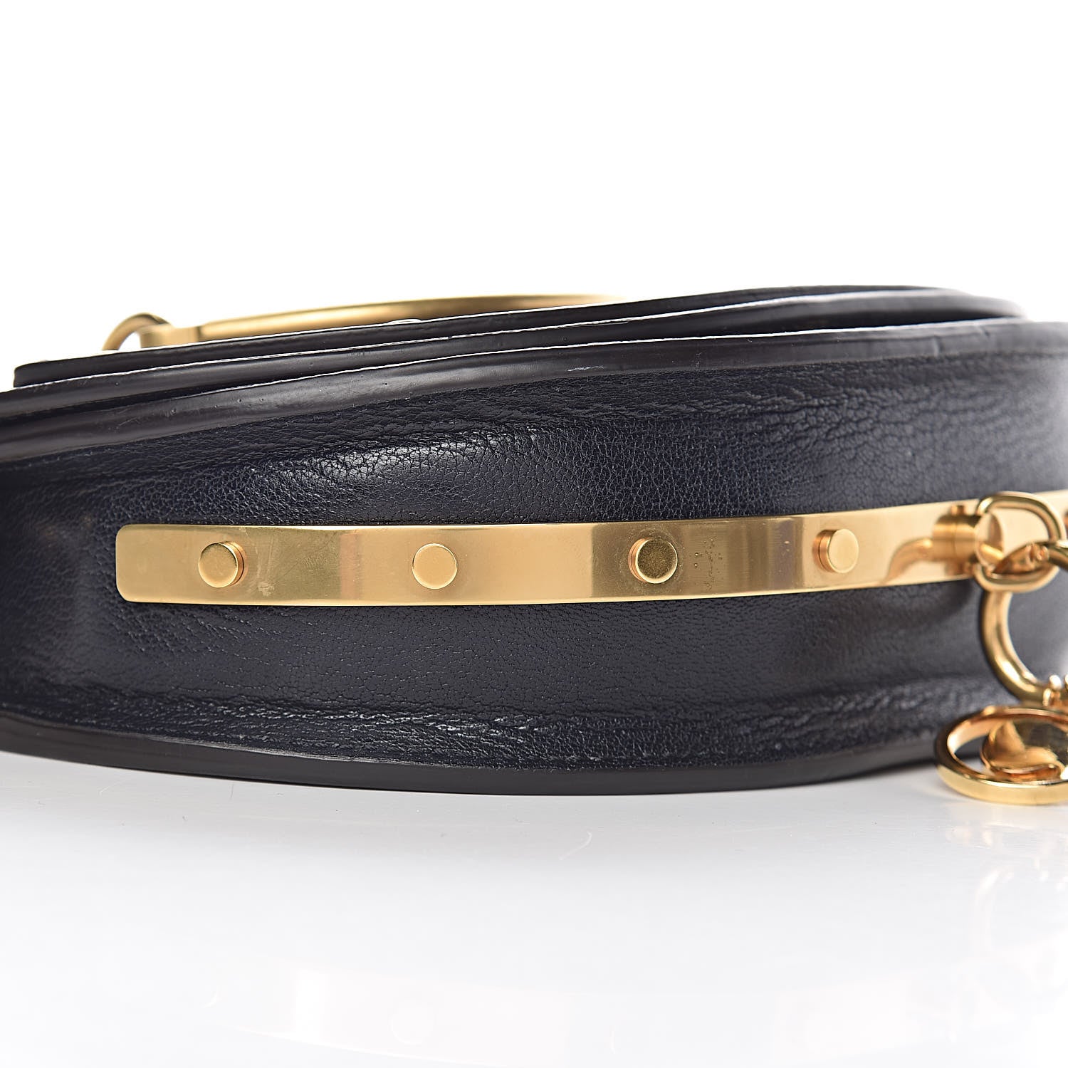 Chloe Calfskin Small Nile Bracelet Minaudiere Bag Black 12 of 13