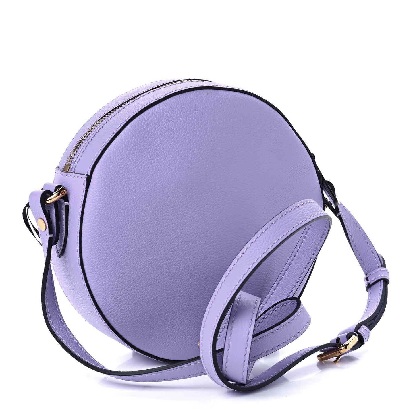 Calfskin La Medusa Round Camera Bag Lilac