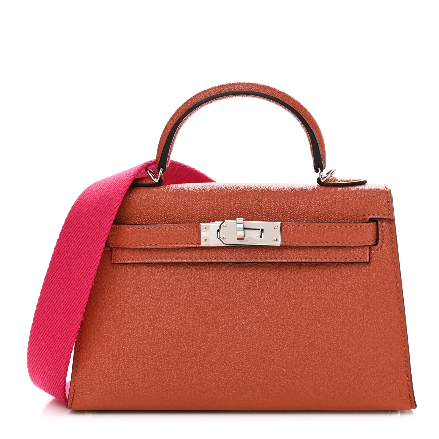 Chevre Mysore Mini Kelly Sellier 20 Cuivre Rose Mexico