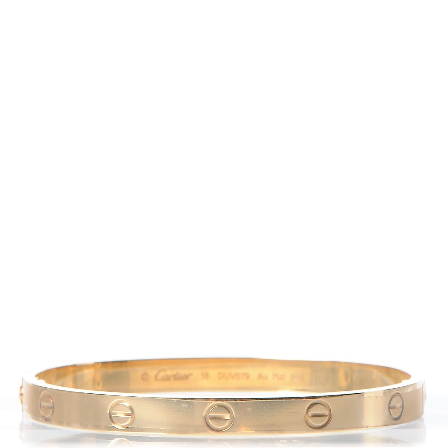 Cartier 18K Yellow Gold LOVE Bracelet 18 1 of 10
