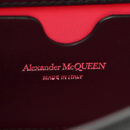 Alexander McQueen Calfskin Beaded Embroidered Solarised Orchid Mini Jeweled Knuckle Satchel Black Multicolor 6 of 11