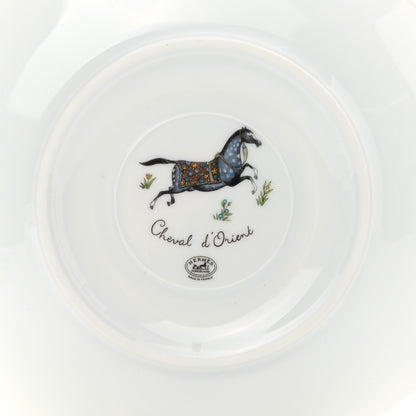 Hermes Porcelain Cheval d'Orient Tea Cup and Saucer Set of 2 7 of 10