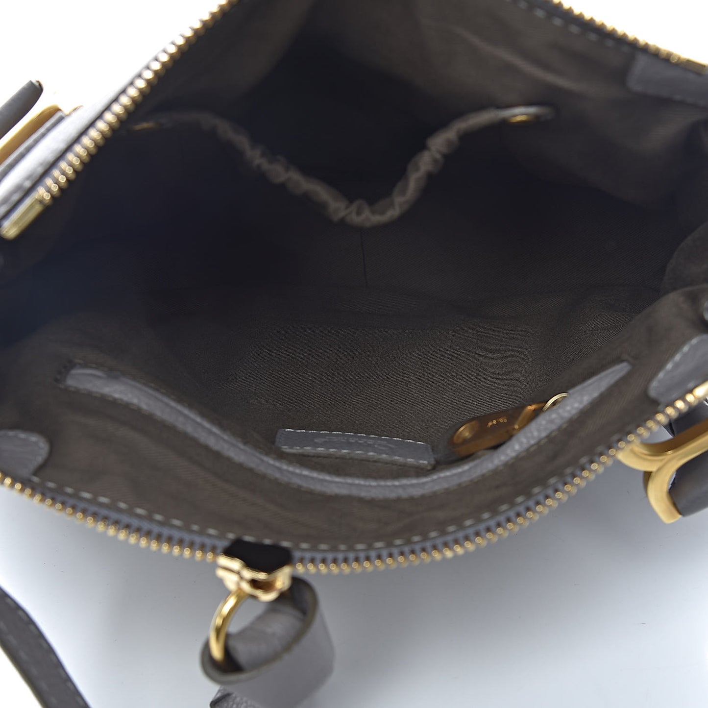 Calfskin Small Marcie Satchel Cashmere Grey