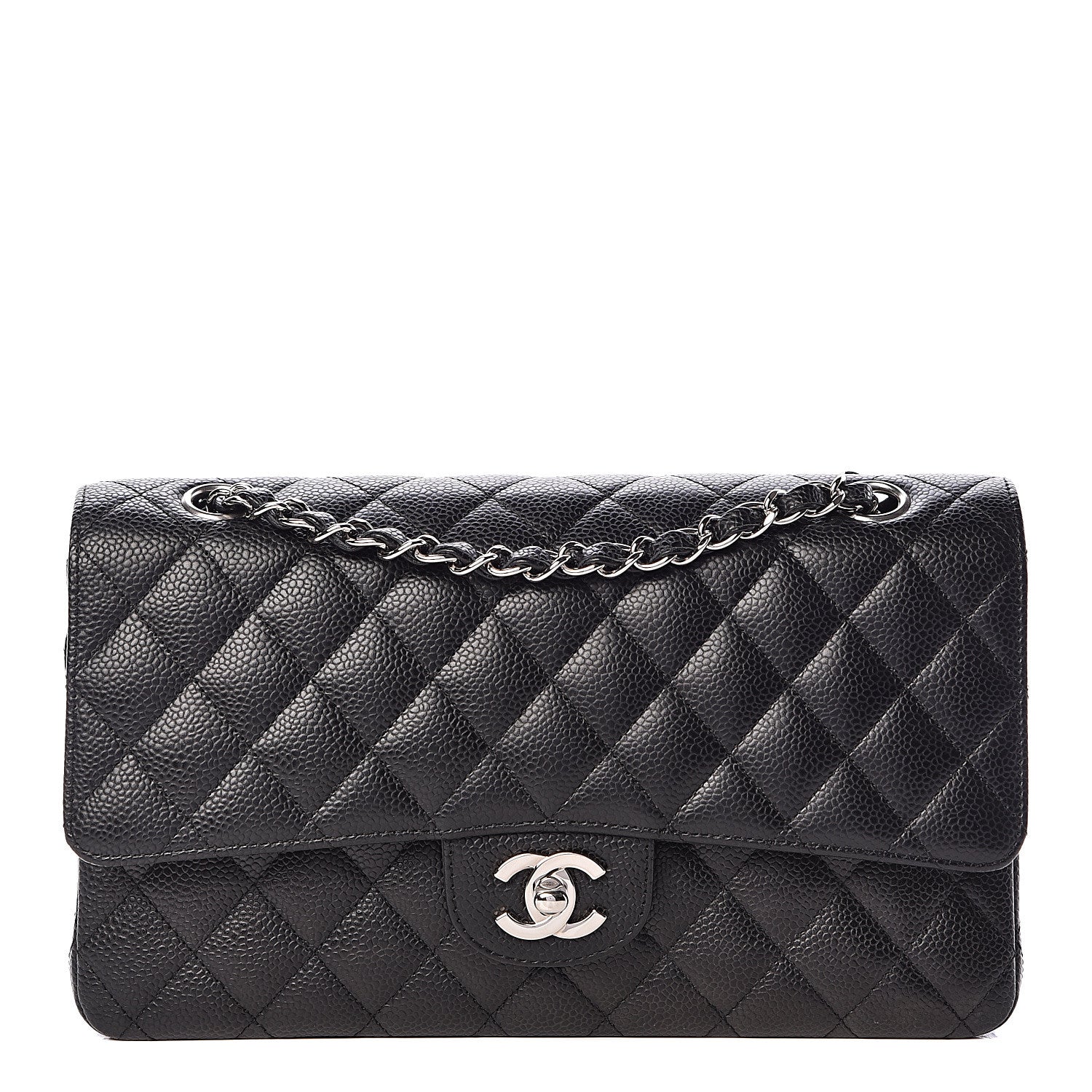 Chanel Caviar Quilted Medium Double Flap Black 1 of 11