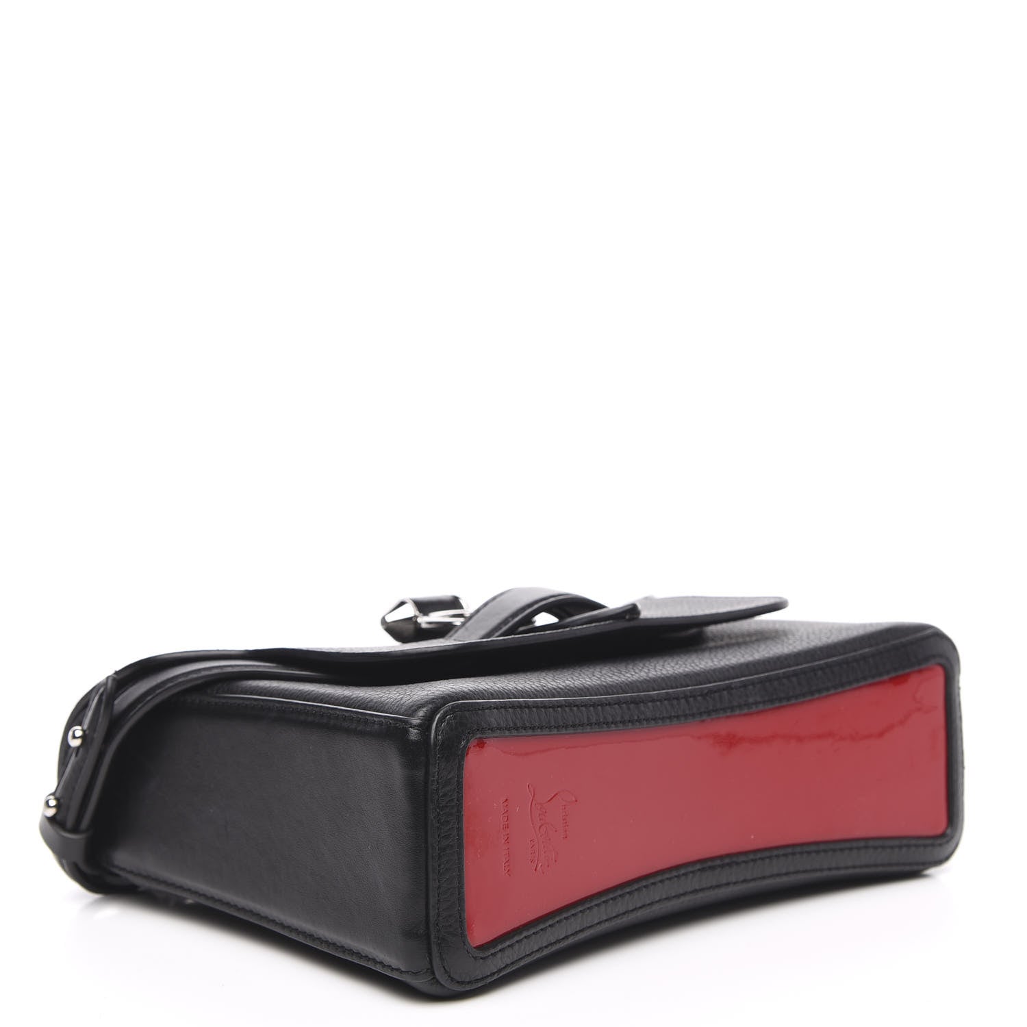 Christian Louboutin Pebbled Calfskin Small Rubylou Shoulder Bag Black 4 of 14