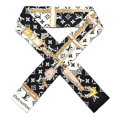 Louis Vuitton Silk Monogram Confidential Bandeau Black 1 of 6