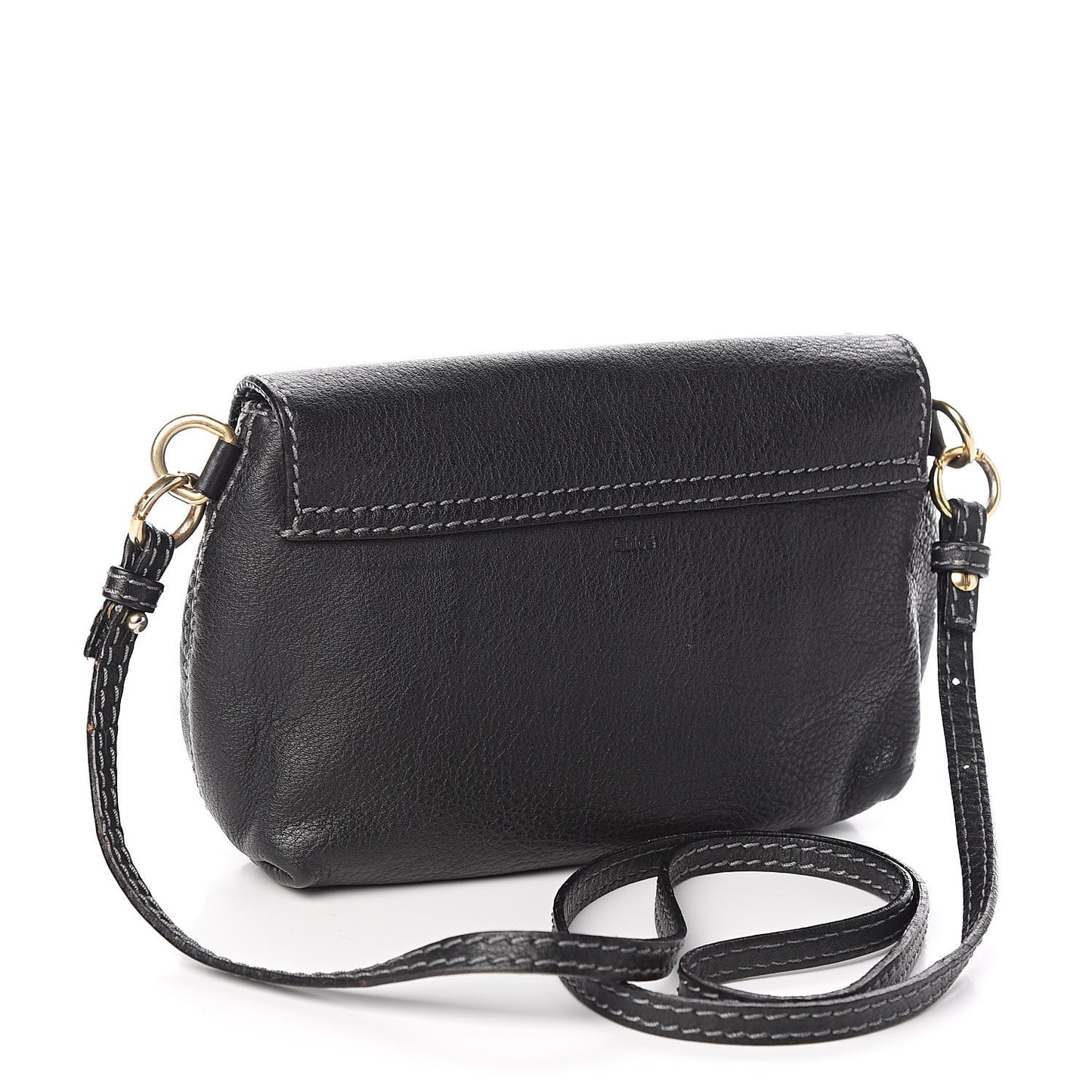Calfskin Marcie Pochette Crossbody Bag Black
