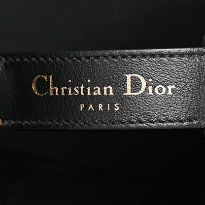 Christian Dior Calfskin Tweed Cannage Medium Toujours  Black White 13 of 23