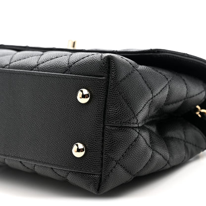 Chanel Caviar Quilted Mini Coco Handle Flap Black 10 of 11